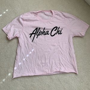 Alpha Chi Omega cropped tee